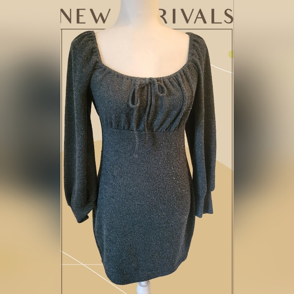 Lush brand green long sleeve dress size M